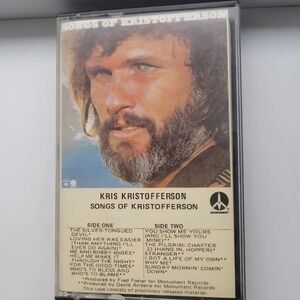 Kris Kristofferson Songs Cassette Tape